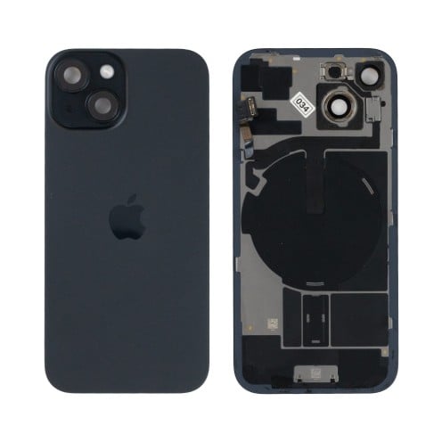 Genuine iPhone 15 - Back Glass With Wireless NFC Charging MagSafe Magnet & Flashlight Flex - Black - Reclaimed - Grade A Genuine iPhone 15 - Back Glass With Wireless NFC Charging MagSafe Magnet & Flashlight Flex - Black - Reclaimed - Grade A