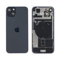 Genuine iPhone 15 Plus - Back Glass With Wireless NFC Charging MagSafe Magnet & Flashlight Flex - Black - Reclaimed