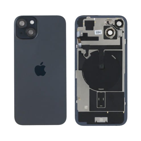 Genuine iPhone 15 Plus - Back Glass With Wireless NFC Charging MagSafe Magnet & Flashlight Flex - Black - Reclaimed Genuine iPhone 15 Plus - Back Glass With Wireless NFC Charging MagSafe Magnet & Flashlight Flex - Black - Reclaimed