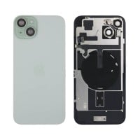 Genuine iPhone 15 Plus - Back Glass With Wireless NFC Charging MagSafe Magnet & Flashlight Flex - Green - Reclaimed