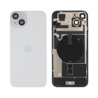 Genuine iPhone 15 Plus - Back Glass With Wireless NFC Charging MagSafe Magnet & Flashlight Flex - Blue - Reclaimed
