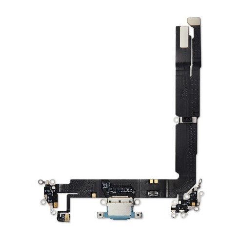 Genuine iPhone 16 Plus - Charging Port Flex Cable - Teal - 821-04956-04 - Reclaimed Genuine iPhone 16 Plus - Charging Port Flex Cable - Teal - 821-04956-04 - Reclaimed