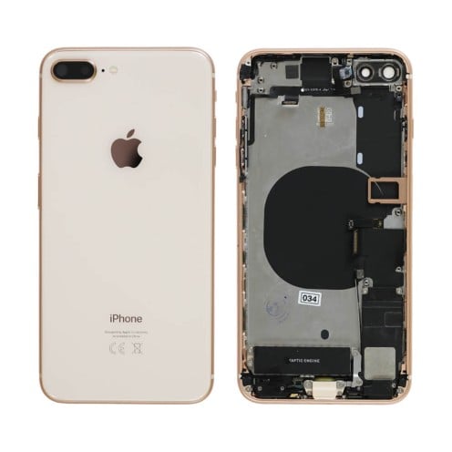 Genuine iPhone 8 Plus - Rear Housing Assembly With Parts - Rose Gold - Reclaimed - Grade A