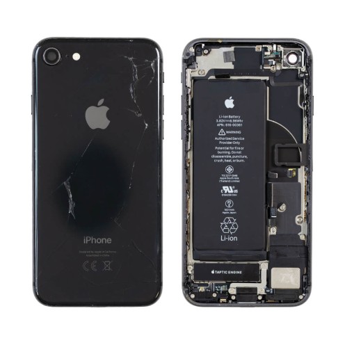 Genuine iPhone 8 - Rear Housing Assembly With Parts & Battery - Space Grey - Reclaimed - Grade C