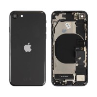 Genuine iPhone SE2020 - Rear Housing Assembly With Parts - Black - Reclaimed - Grade A