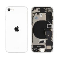 Genuine iPhone SE2020 - Rear Housing Assembly With Parts - White - Reclaimed - Grade A