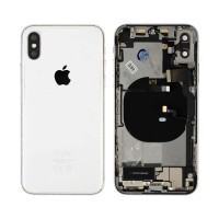 Genuine iPhone X - Rear Housing Assembly With Parts - Silver - Reclaimed - Grade A