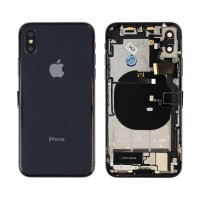 Genuine iPhone X - Rear Housing Assembly With Parts - Space Grey - Reclaimed - Grade A - CE Mark