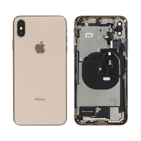 Genuine iPhone XS Max - Rear Housing Assembly With Parts - Gold - Reclaimed - Grade A Genuine iPhone XS Max - Rear Housing Assembly With Parts - Gold - Reclaimed - Grade A