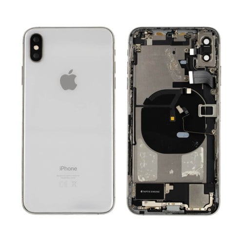 Genuine iPhone XS Max - Rear Housing Assembly With Parts - Silver - Reclaimed - Grade A