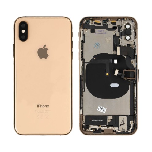 Genuine iPhone XS - Rear Housing Assembly With Parts - Gold - Reclaimed - Grade A