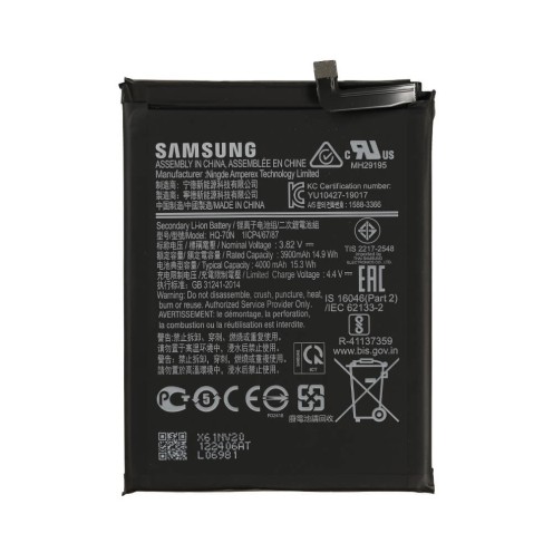 Genuine Samsung Galaxy A11 - SM-A115 - Battery Replacement - 4000 mAh - GH81-18735A - HQ-70N