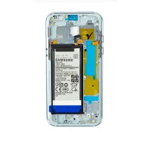 Genuine Samsung Galaxy A5 2017 - SM-A520 - Middle Frame & Battery - Blue - GH82-13664C