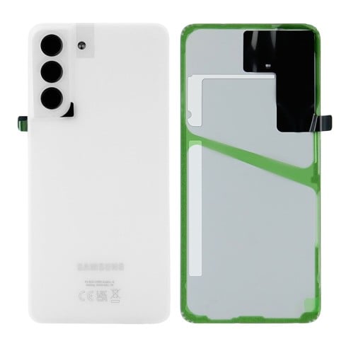 Genuine Samsung Galaxy S21 FE - SM-G990 - Back Cover With Camera Lens & Adhesive - White - GH82-26156B