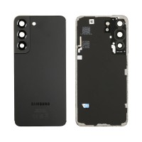 Genuine Samsung Galaxy S22 - SM-S901 - Back Cover Glass With Camera Lens - Phantom Black - GH82-27434A - Reclaimed