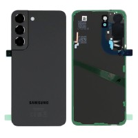 Genuine Samsung Galaxy S22 - SM-S901 - Back Cover Glass With Camera Lens - Phantom Black - GH82-27434A