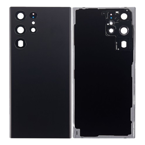 Genuine Samsung Galaxy S22 Ultra - SM-S908 - Back Cover With Adhesive & Camera Lens - Phantom Black - GH82-27457A Genuine Samsung Galaxy S22 Ultra - SM-S908 - Back Cover With Adhesive & Camera Lens - Phantom Black - GH82-27457A