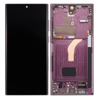 Genuine Samsung Galaxy S22 Ultra - SM-S908 - Screen Assembly - Burgundy - GH82-27488B