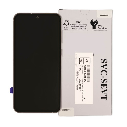 Genuine Samsung Galaxy S23 FE - SM-S711 - Screen Assembly With Frame & Battery - Graphite - GH82-32855A