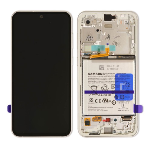 Genuine Samsung Galaxy S23 FE - SM-S711 - Screen Assembly With Frame & Battery - Silver - GH82-32855B Genuine Samsung Galaxy S23 FE - SM-S711 - Screen Assembly With Frame & Battery - Silver - GH82-32855B