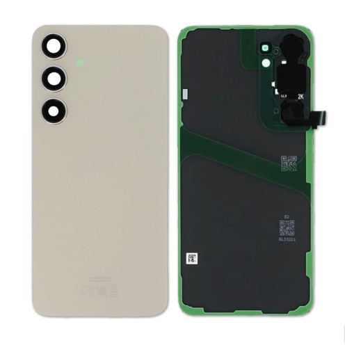 Genuine Samsung Galaxy S24 Plus - Back Cover With Camera Lens & Adhesive - Cream - GH82-33275D