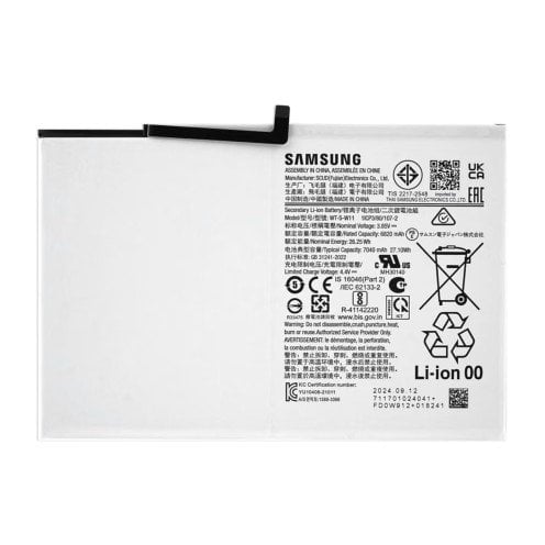 Genuine Samsung Galaxy Tab A9 Plus - SM-X210 - SM-X215 - SM-X216 - Battery Replacement - 7040mAh - WT-S-W11 - GH81-24467A Genuine Samsung Galaxy Tab A9 Plus - SM-X210 - SM-X215 - SM-X216 - Battery Replacement - 7040mAh - WT-S-W11 - GH81-24467A