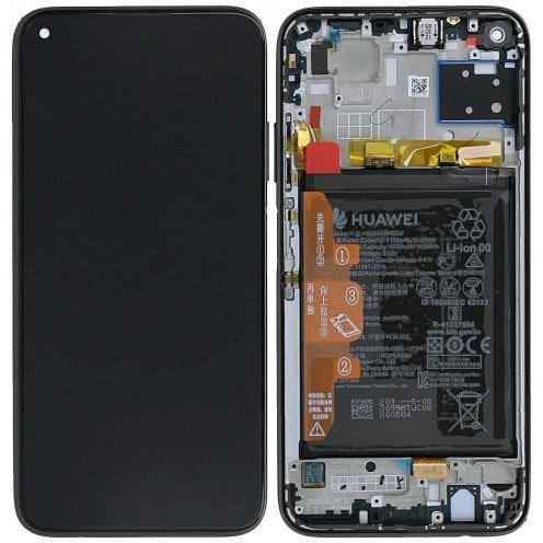 Genuine Huawei P40 Lite - LCD Screen Assembly - Midnight Black - 02353KFU