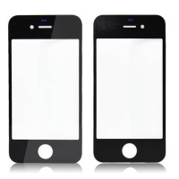 For iPhone 4S - Top Glass - Black