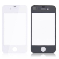 For iPhone 4S - Top Glass - White