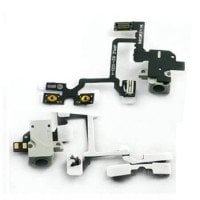For iPhone 4 - Audio Jack and Volume Flex - White
