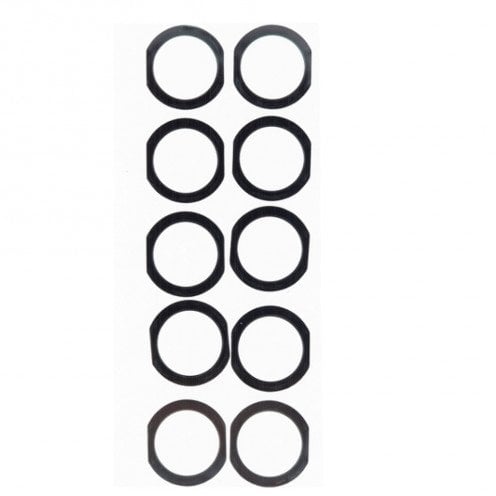 For iPad Pro 10.5 (2017) - Home Button Rubber Gasket - Black - 10pcs For iPad Pro 10.5 (2017) - Home Button Rubber Gasket - Black - 10pcs