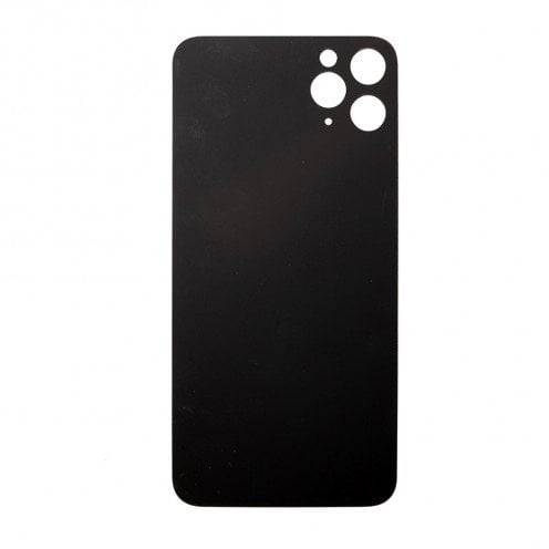 For iPhone 11 Pro - Rear Glass Back Cover - Big Hole - Green - No Logo - Aftermarket