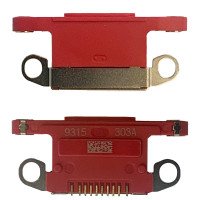 For iPhone 11 - Charging Port Only - Red - Soldering Required