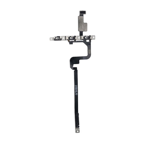 Genuine iPhone 15 Pro Max - Power & Volume Flex Cable With Metal Brackets - Reclaimed Genuine iPhone 15 Pro Max - Power & Volume Flex Cable With Metal Brackets - Reclaimed