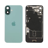 For iPhone 16 Plus - Back Glass With Wireless NFC Charging MagSafe Magnet & Flashlight Flex - Teal - Reclaimed