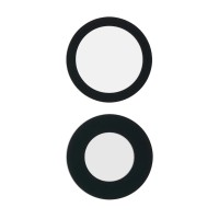 For iPhone 17 - Rear Camera Lens With Adhesive - 2 Pieces - Sapphire Glass