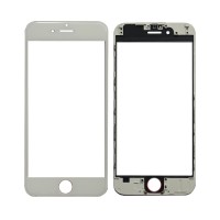 For iPhone 6 - 3-in-1 LCD Glass With Frame & OCA - White