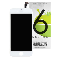 For iPhone 6 - LCD Screen Assembly - White - High Quality