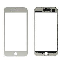 For iPhone 7 Plus - 3-in-1 LCD Glass With Frame & OCA - White