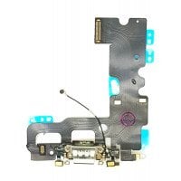 For iPhone 7 - Charging Port Assembly - Light Grey - Premium Quality - 821-00270-08