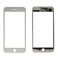 For iPhone 7 - 3-in-1 LCD Glass With Frame & OCA - White
