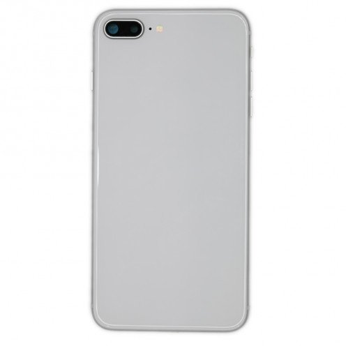 For iPhone 8 Plus - Rear Housing with Internal Parts - Silver - No Logo