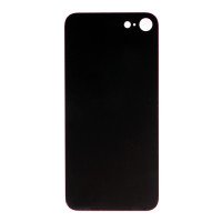 For iPhone 8 - Rear Glass Back Cover - Big Hole - Red