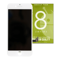For iPhone 8 Plus - LCD Screen and Digitizer Assembly - White - Premium Quality - DTP Version