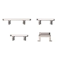 For iPhone X - Side Button Set - Silver