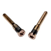 For iPhone X Series - 11 Series - 12 Series - 13 Series - 14 Series - Bottom Screw Set - 2pcs - Gold