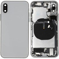 For iPhone XS - Rear Housing Assembly with Internal Parts - White - No Logo