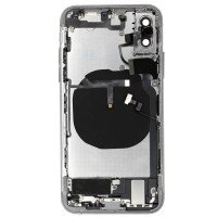 For iPhone XS - Rear Housing Assembly with Internal Parts - White - No Logo