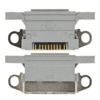 For iPhone XS - XS Max - Charging Port Only - Silver - Requires Soldering