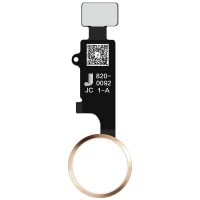 JC Universal Home Button - For iPhone 7 Series - 8 Series - SE 2020 - SE2022 - Gold - 6th Gen - 3D Version